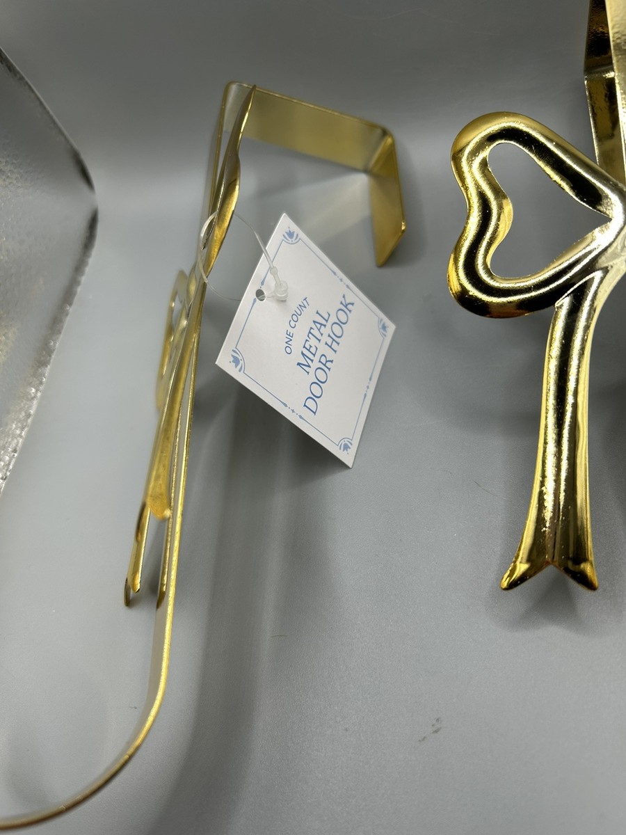 Target Bullseye Playground GOLD BOW Over The Door Hooks Set Coquette 2025  NEW