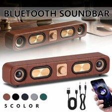 Stereo Bass Sound Computer Bluetooth Speakers Wireless Soundbar for PC Desktop