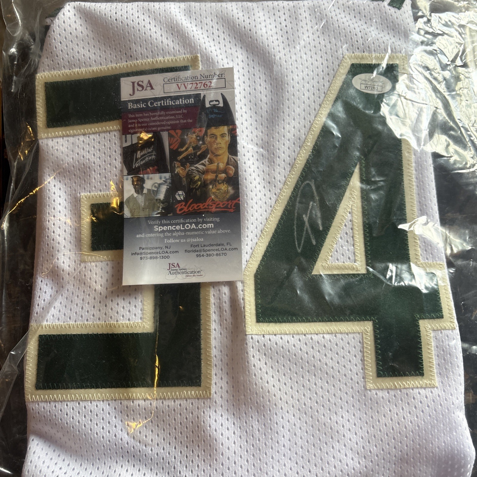 GIANNIS ANTETOKOUNMPO SIGNED AUTO JERSEY JSA MILWAUKEE BUCKS