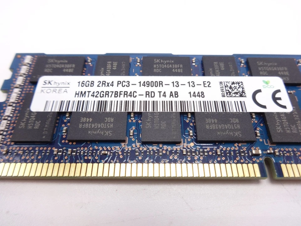 HYNIX HMT42GR7BFR4C-RD 16GB 2RX4 PC3 14900R Memory Dimm - Image 2 of 2