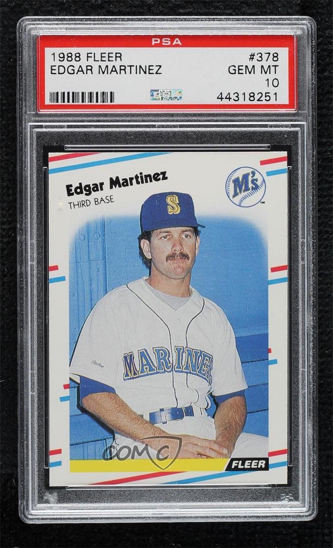 1988 Fleer Edgar Martinez #378 PSA 10 GEM MT Rookie RC HOF
