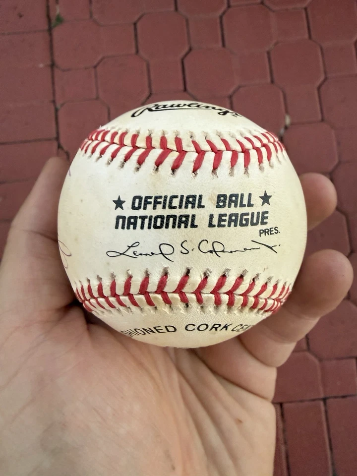 John Smoltz Autographed Rawlings Official National League Baseball  HOF  Pitcher - Image 2 of 4