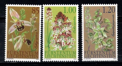 Liechtenstein 2004 Mi. 1352-1354 Neu ** 100% Orchidee, Flora