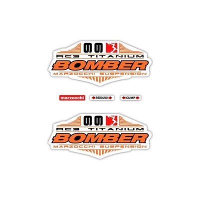 Aufkleber Fahrradgabel Marzocchi Bomber 66 RC3 - Helikopter App- Ferngesteuerte
