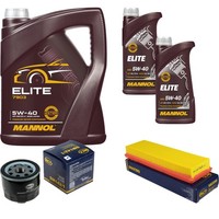 Inspektionspaket 7L Mannol 5W-40 FüR Opel Vivaro Kasten 1.9 Dti Movano Renault