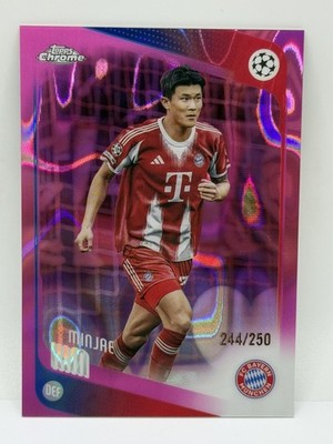 25/26 UCC Chrome Min Jae Kim Bayern München Pink Refractor /250