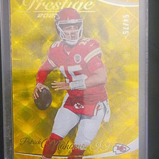 Panini 2023 Prestige Patrick Mahomes Ii Gold Parallel #149 Chiefs 54/75