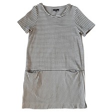 Madewell Stripe T Shirt Mini Dress Casual Normcore Classic Basic Closet Staple
