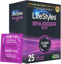 25 CT LifeStyles Snugger Fit Condoms