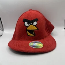 ANGRY BIRDS Fuzzy Snapback Adult Cap Hat VERY NICE