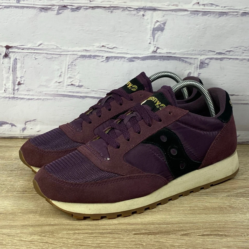 Saucony Jazz Original Vintage Purple Gum Sneakers Men's Size 8.5 Retro Suede - Image 3 of 4