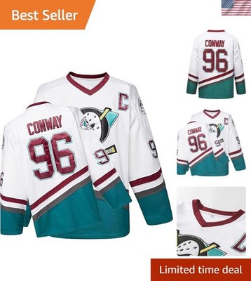 Retro Mighty Ducks Ice Hockey Jersey S-XXXL - Lightweight, Stylish & Easy Care