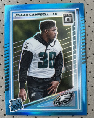 #ad 2025 Donruss Optic Football Jihaad Campell Neon Blue Prizm 399 $1.99