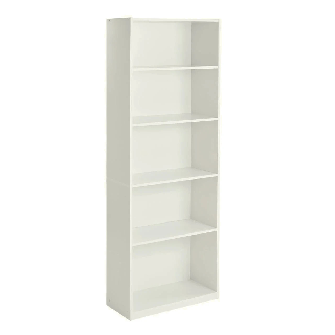 Mainstays 5-Shelf Bookcase with Adjustable Shelves, White, 7