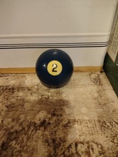 Vintage 2 1/4" Billiard Pool Ball Replacement 2 Solid Dark Blue