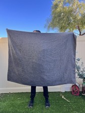 Restoration Hardware RH Gray Alpaca Blend Throw Blanket 70 x 50 Soft Cozy