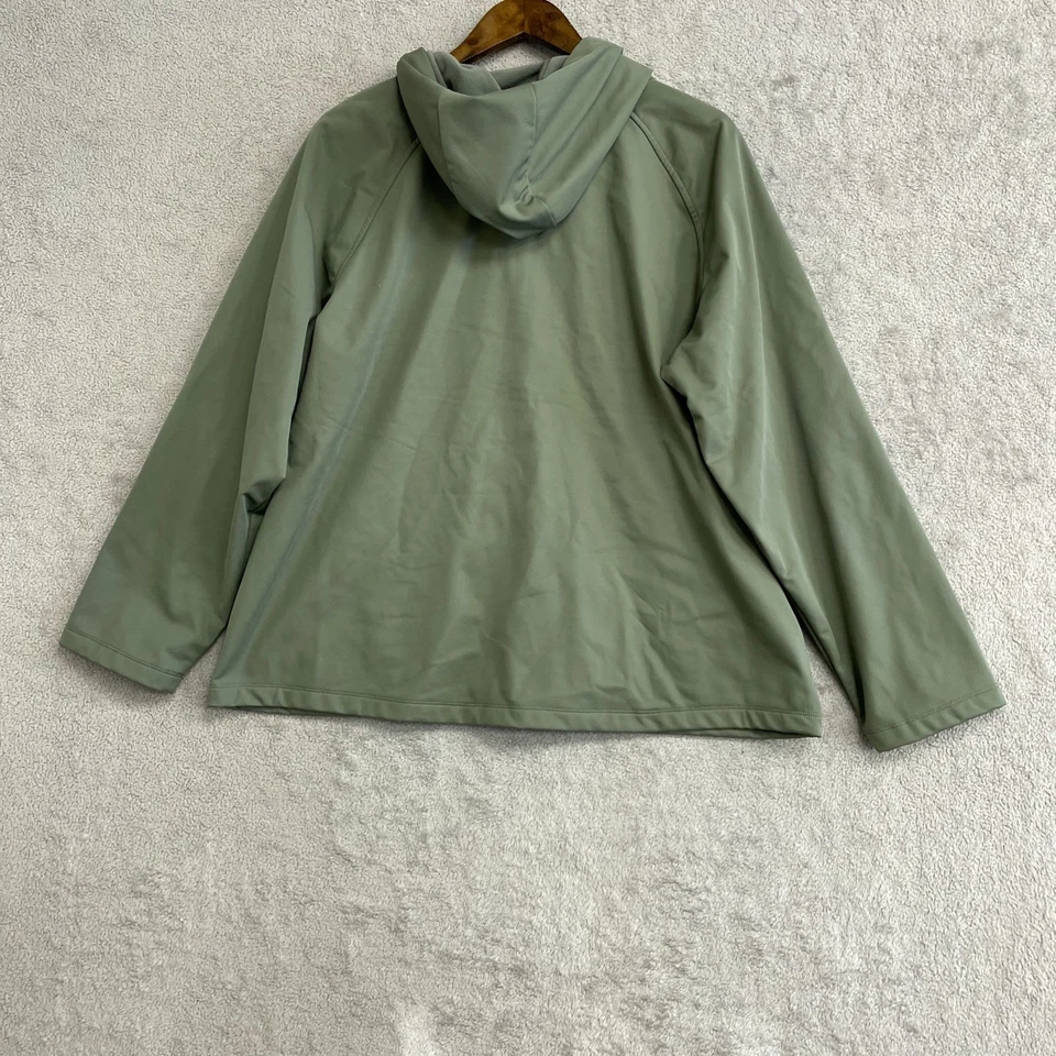 Chaqueta cortavientos softshell con capucha verde XL para mujer 32 Degrees nueva sin etiquetas Foto 2 de 4