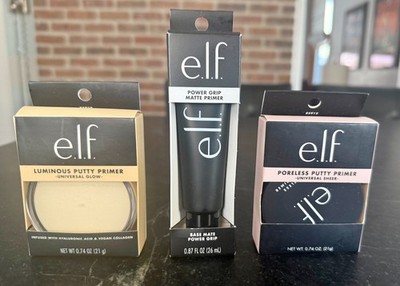 3x e.l.f. Cosmetics E.L.F. Poreless Putty, Luminous Putty, Power Grip Matte NIB