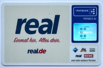 Alte Payback-Karte real   Einzelkarte (Nr. 10)   ungebraucht