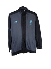 NEW BALANCE Liverpool FC LFC Track Jacket Training Top Grey Turquoise - L