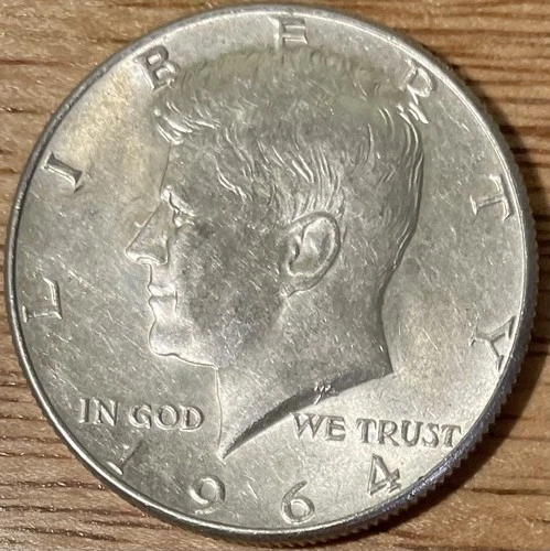 Kennedy 1964 Half Dollar 50C Silver 0.9 Fineness Uncertified Circulated US Coin