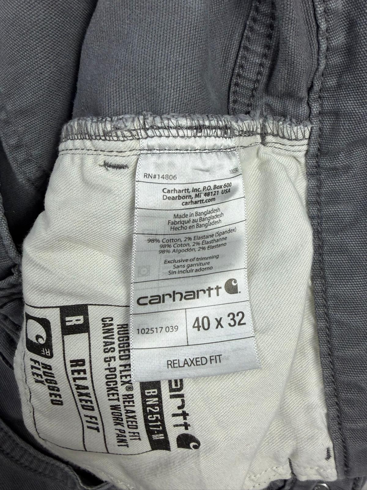 Carhartt Carpenter Rare Vintage Faded Pants Streetwear Y2K Style (J-1085) image 5