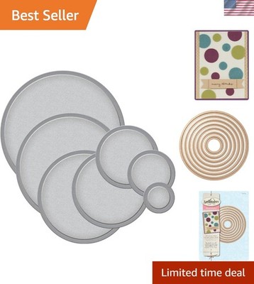 Large Nesting Circle Dies for Crafts - Compatible with Most Die Cutting Machines