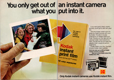Kodak Vintage Magazine Ad Instant Camera Film Photo Family 1970s