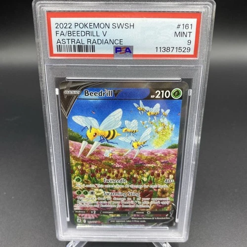 Pokémon TCG Beedrill V Sword & Shield Mfg-Astral Radiance 161/189  PSA 10