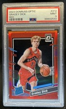 2023-24 Panini Donruss Optic Gradey Dick Red Prizm RC Rated Rookie #/99 PSA 9