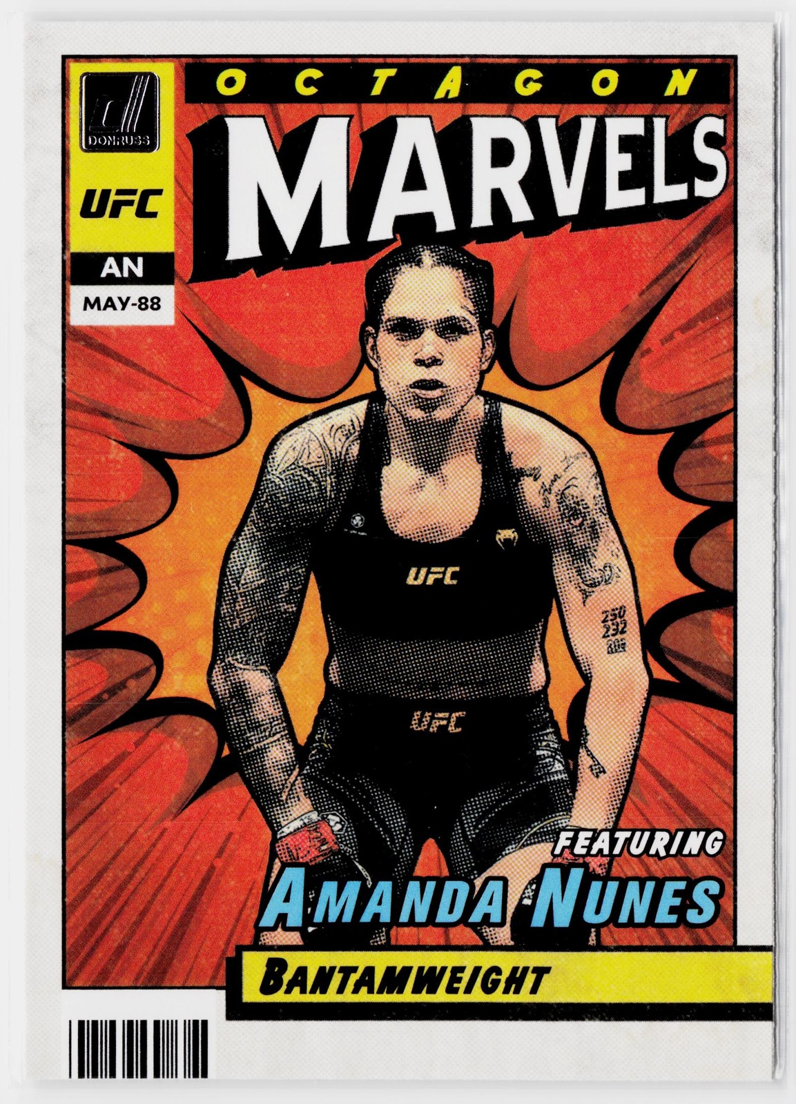 2022 Donruss UFC #7 Amanda Nunes Octagon Marvels