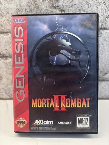Mortal Kombat II 2 (Sega Genesis) CIB COMPLETE & TESTED