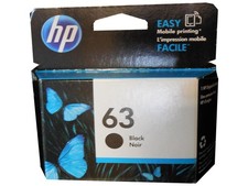 HP F6U62AN 63 Black Ink Cartridge Genuine OEM Original