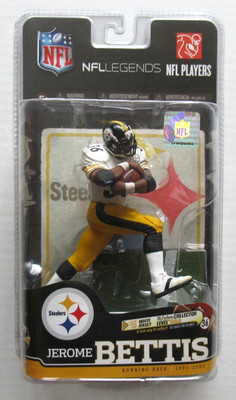 JEROME BETTIS MCFARLANE NFL LEGENDS 6 STEELERS CL VARIANT FIGURE /500 NEW SEALED