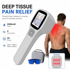 2500mW Class 4 Cold Laser Therapy Device LLLT Deep Tissue Joint Pain Relief