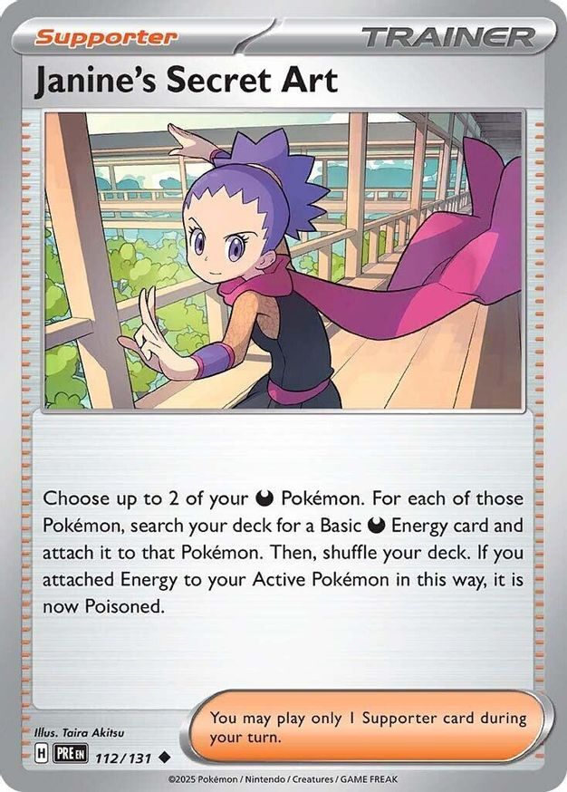 Pokemon Janine's Secret Art (112/347) Prismatic Evolutions NM