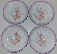 Bunny Boulevard Melamine Cereal Salad Bowl Set Of 4 Easter Lilac Bunny