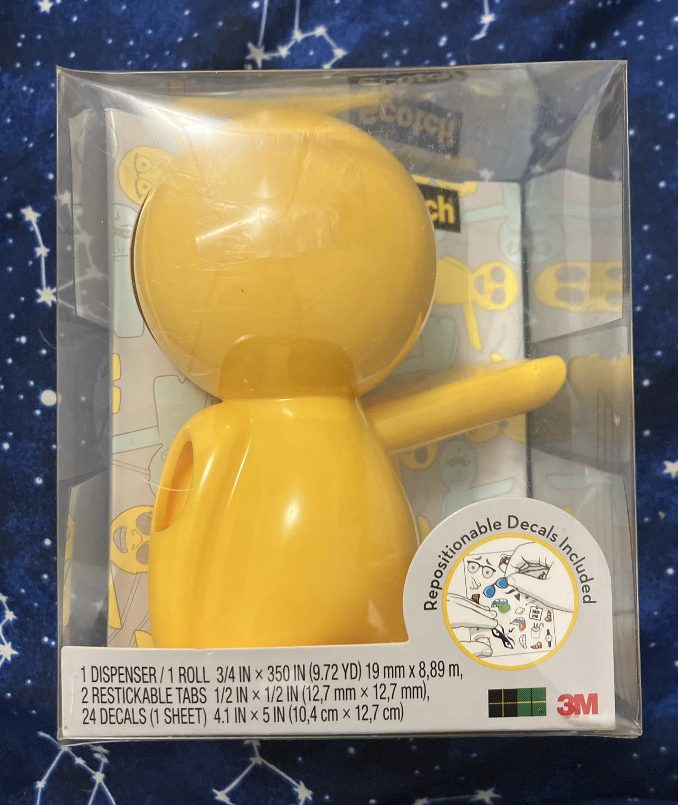 3M Scotch Magic Tape Dispenser Emoji yellow Spenser NEW eBay