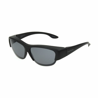 solar shield fits over sunglasses gray