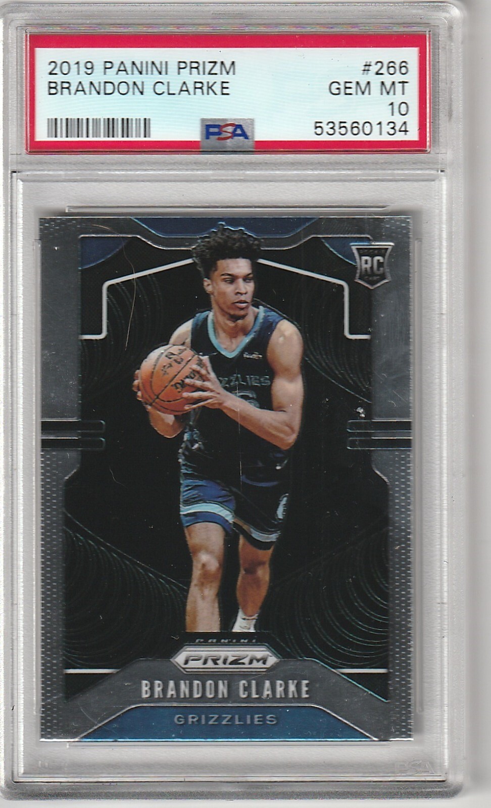 Brandon Clarke RC 2019 Panini Prizm 10