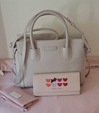 Radley Dove Grey Leather Crossbody Bag & Love Me Always Purse, £149, RRP £299