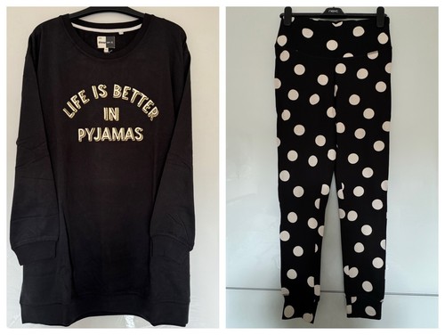 SIGUIENTE CONJUNTO DE PIJAMAS LEGGINGS ROPA DE SALÓN PARA DAMAS BLACK SPOT LIFE IS BETTER IN - 12 - Imagen 2 de 5