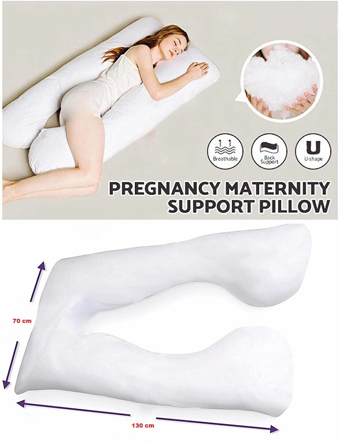 Washable U Shaped Maternity Support Comfort Pregnancy and Nursing