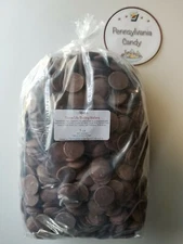 Merckens 5 LB Cocoa LITE Milk OR DARK Chocolate Candy Wafers Discs Melts Mothers