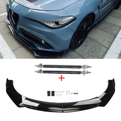 For Alfa Romeo Giulia Front Bumper Lip Part Accessories Splitter Spoiler Body