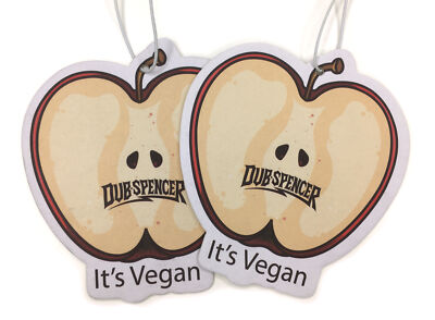 2x Funny Car Fragrance Tree Vegan Apple Shell Car Fragrance Aroma Air Freshener