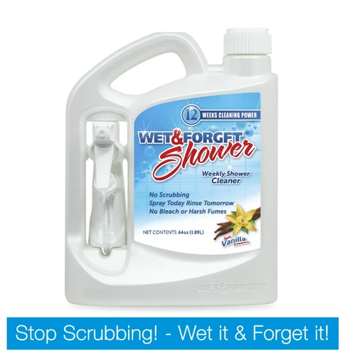 2- PACK Wet & Forget Weekly Shower Cleaner, Vanilla Scent, 64 fl oz - Picture 3 of 9