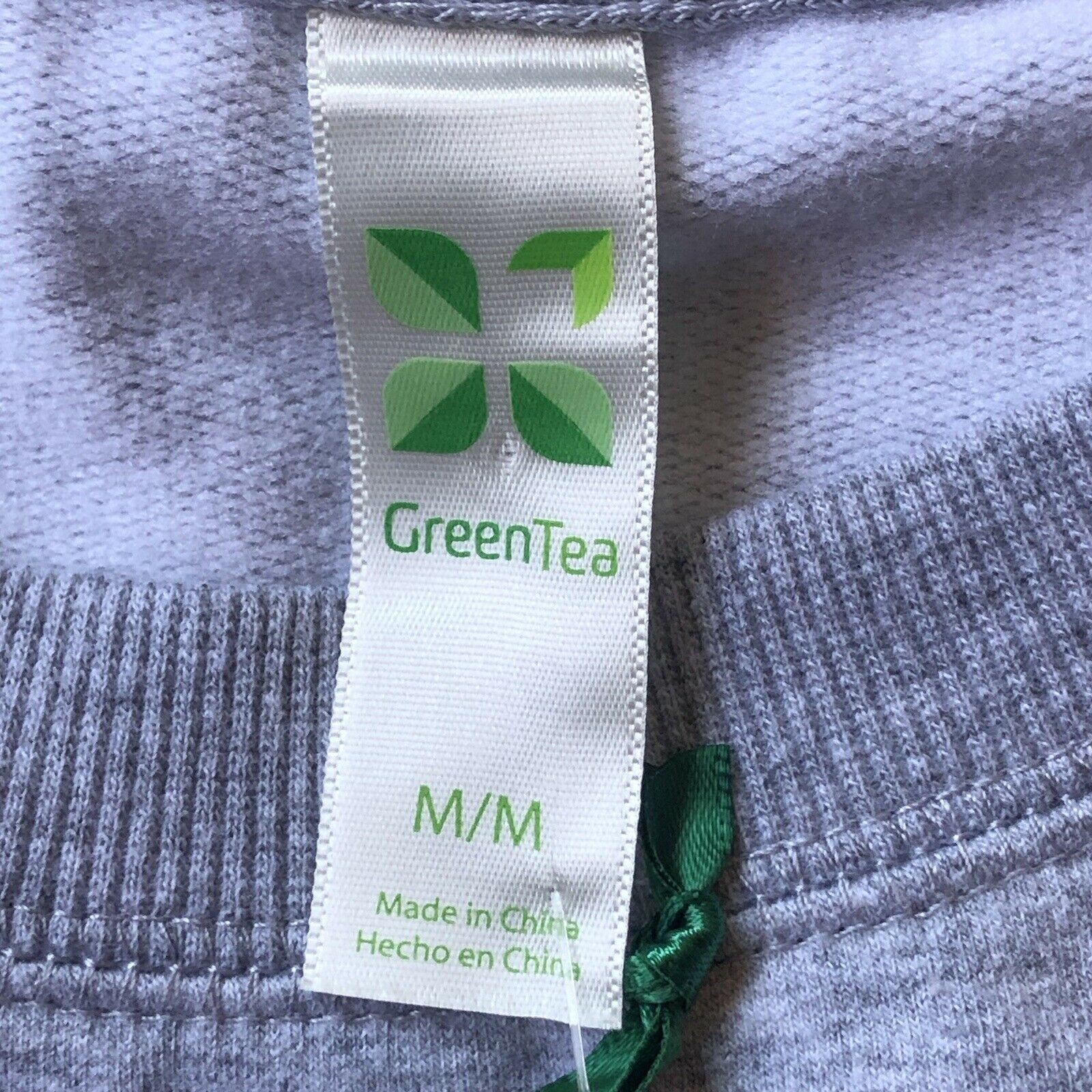 Green Tea Women's Statement Sweatshirt Size Medium GRL PWR Girl Power Gray Crew