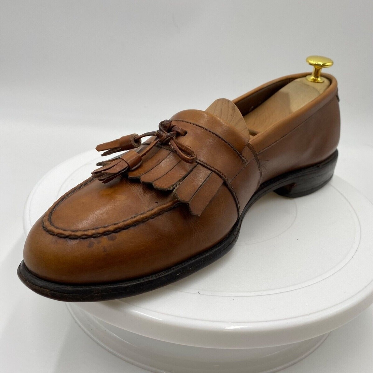 Allen Edmonds Chelsea mens 9 brown all leather dress shoes 