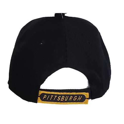 City of Pittsburgh Pennsylvania Black Yellow Stripes Hat Cap Lid FAST SHIPPING - Picture 3 of 3